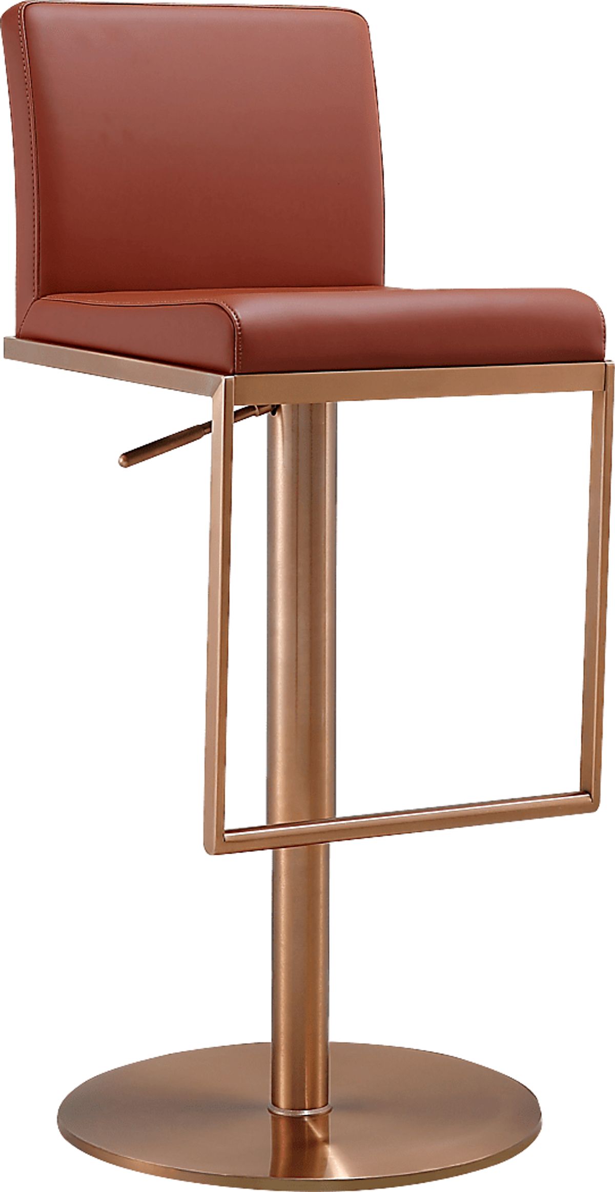 Muscovy Brown Polyurethane Fabric Barstool Rooms to Go