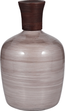 Muskegon Pink 16 in. Glass Vase