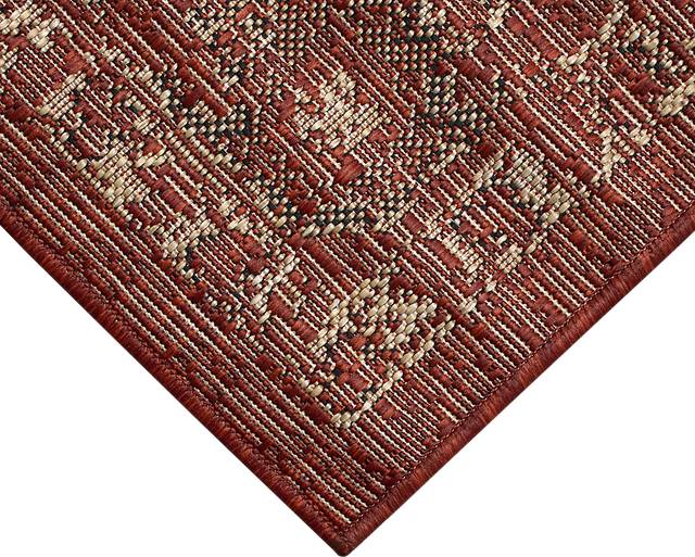 Musvista Red 4'10 x 7'6 Indoor/Outdoor Rug - Thumbnail - Image 5