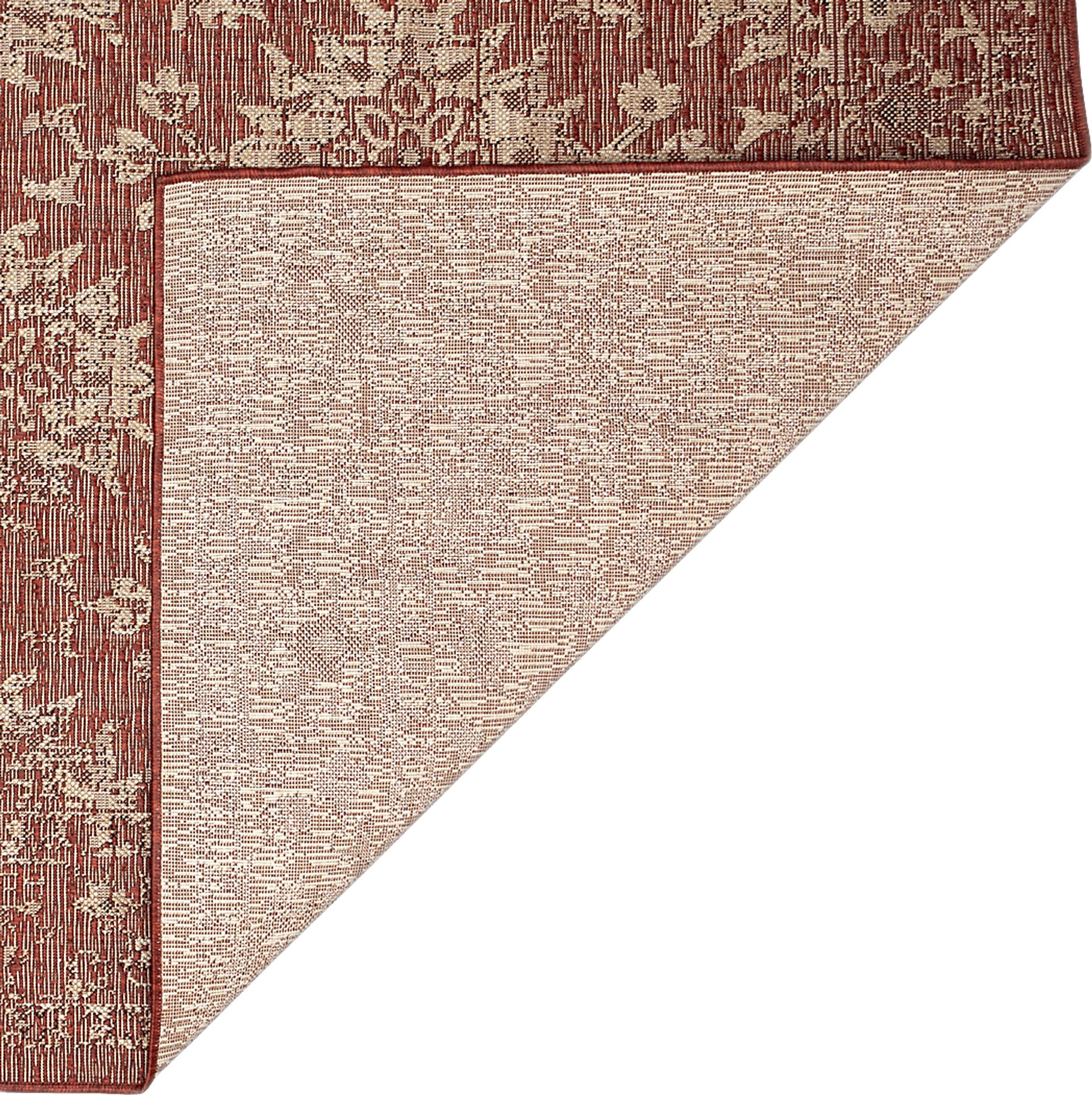 Musvista Red 6'6 x 9'4 Indoor/Outdoor Rug - Image 4