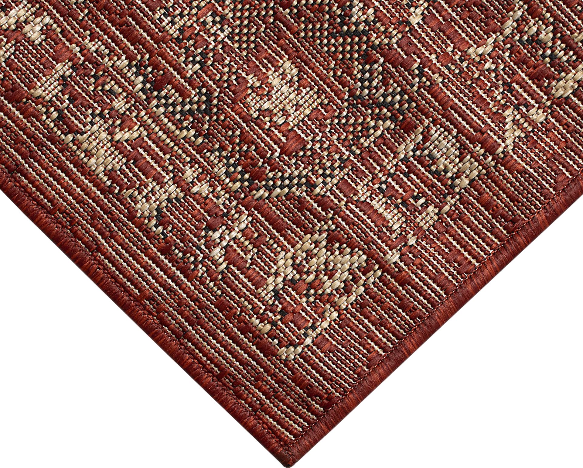 Musvista Red 6'6 x 9'4 Indoor/Outdoor Rug - Image 5