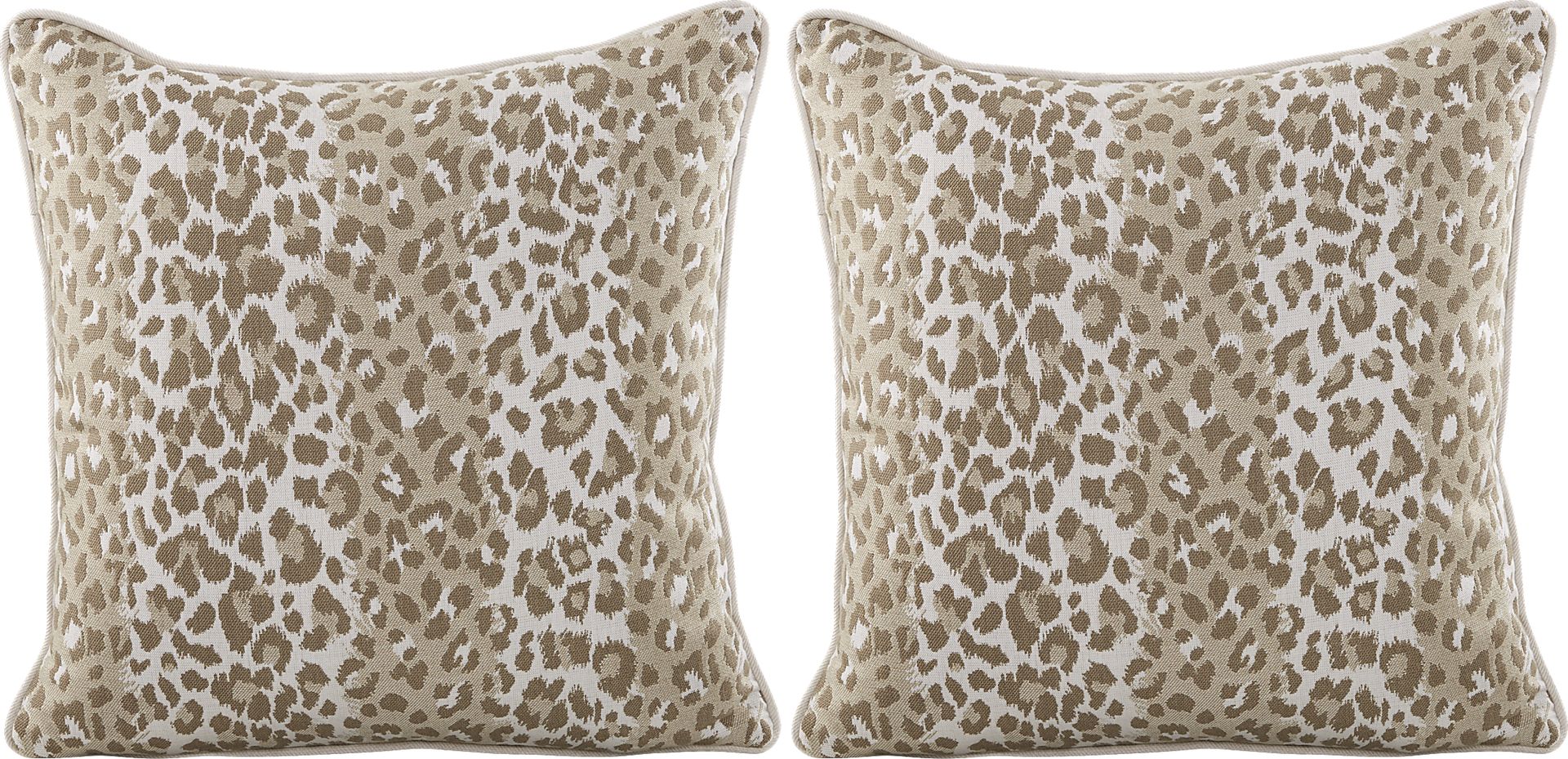 Muzette Leopard Indoor/Outdoor Accent Pillow, Set of Two - Image 1