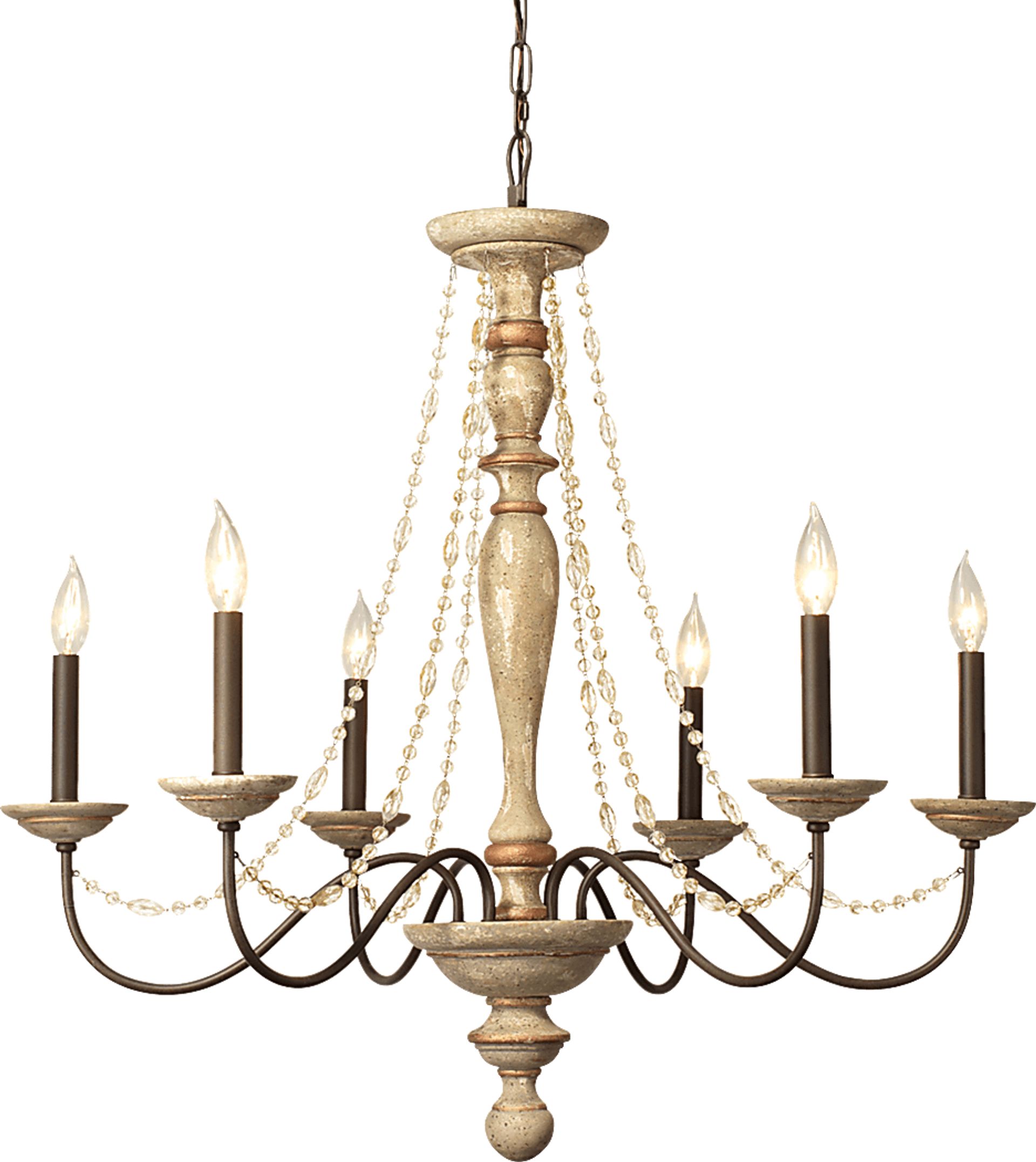 Mwepu Beige Chandelier - Image 5