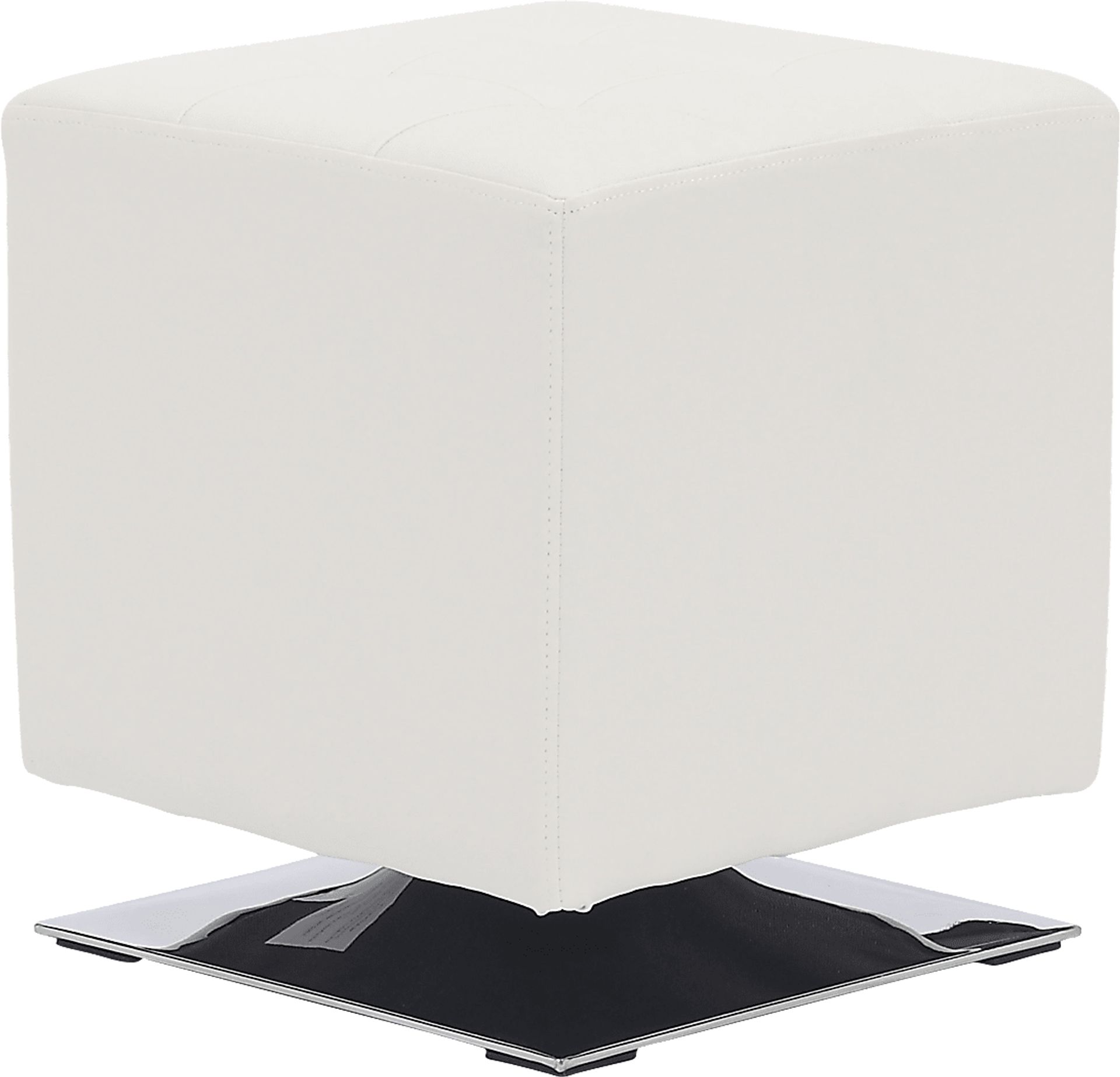 Myasor I White Accent Ottoman - Image 3