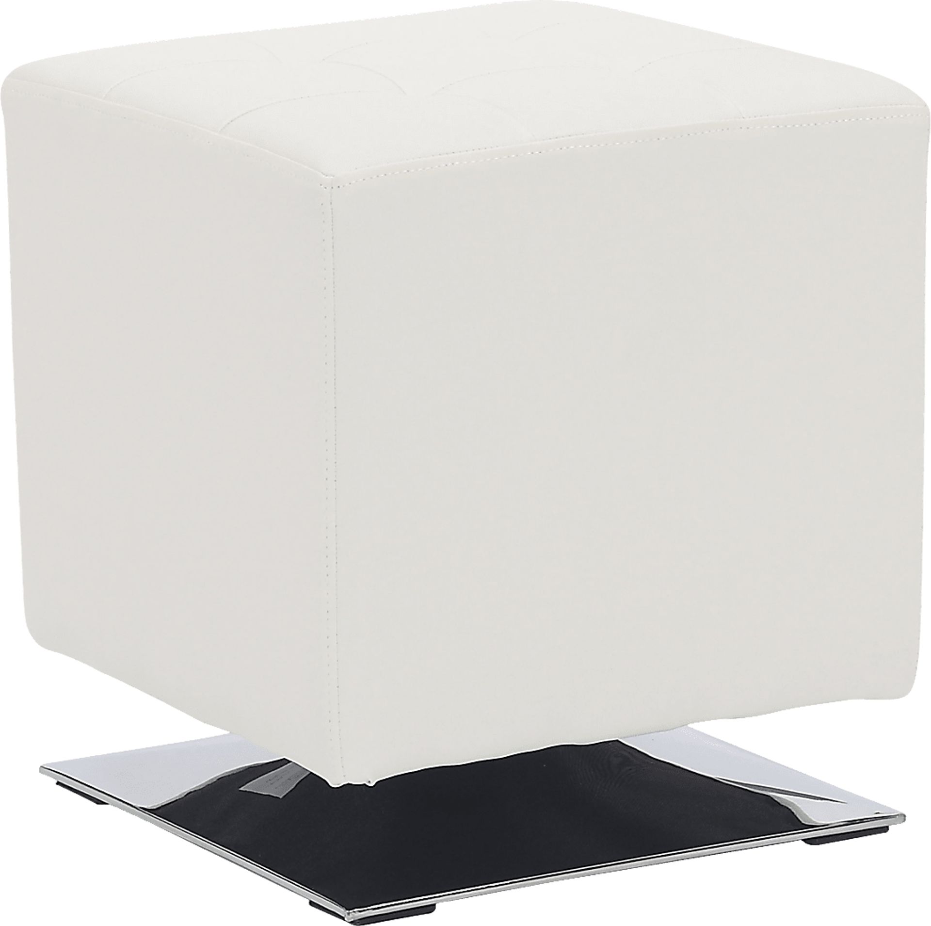 Myasor I White Accent Ottoman - Image 1