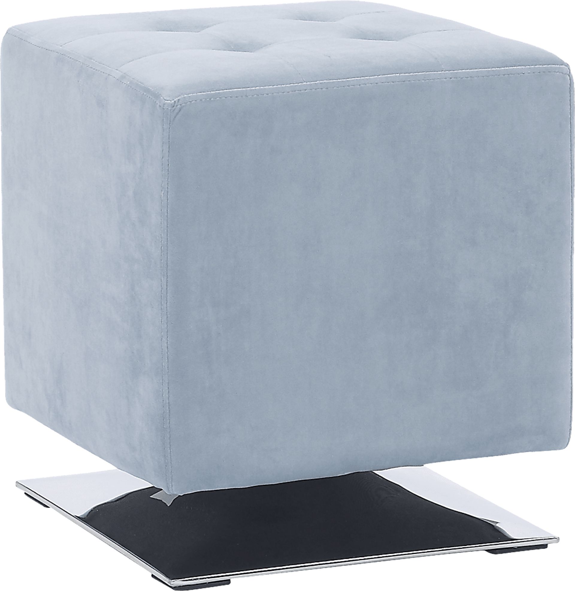 Myasor II Blue Accent Ottoman - Image 1