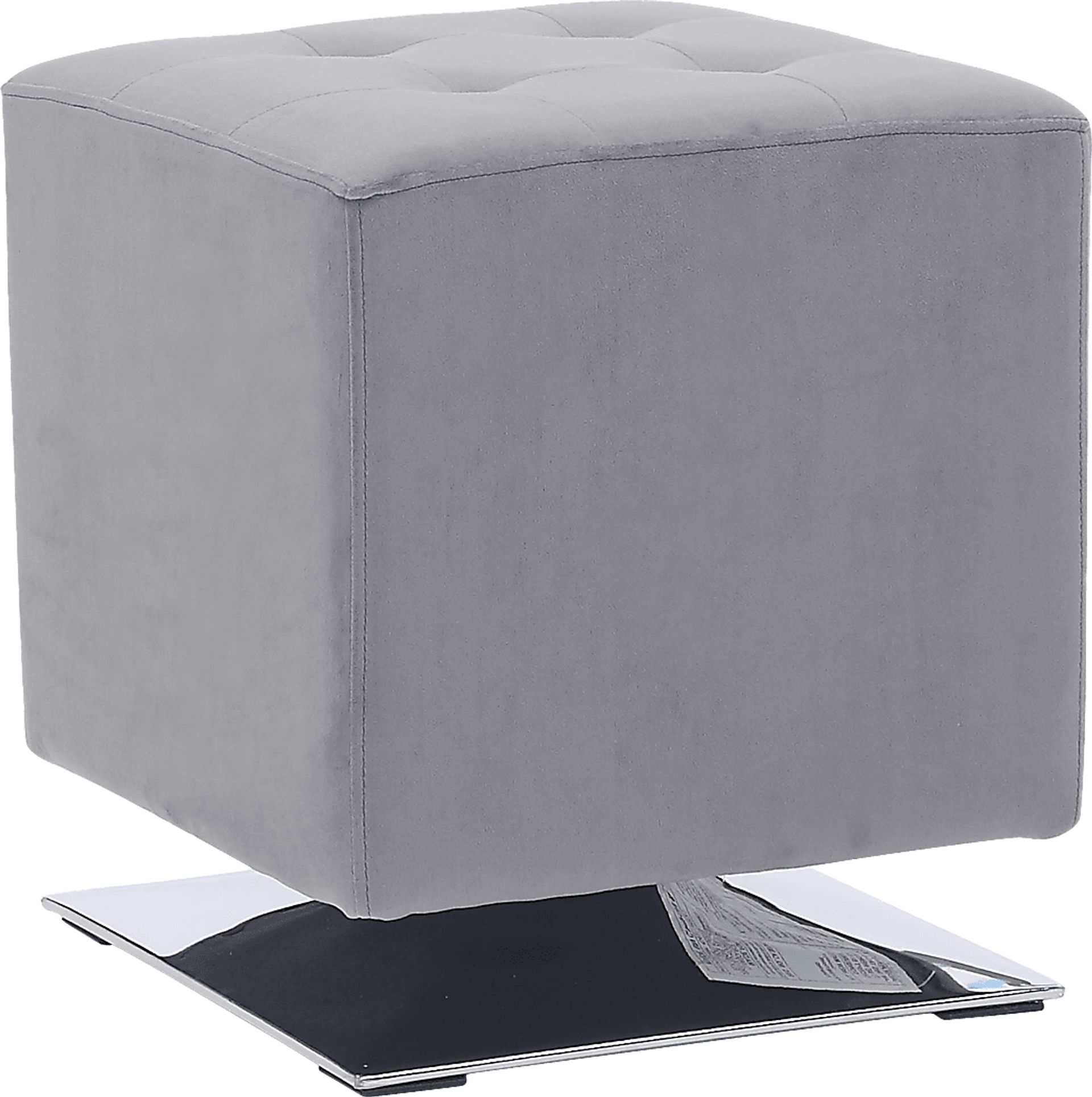 Myasor II Gray Accent Ottoman - Image 1