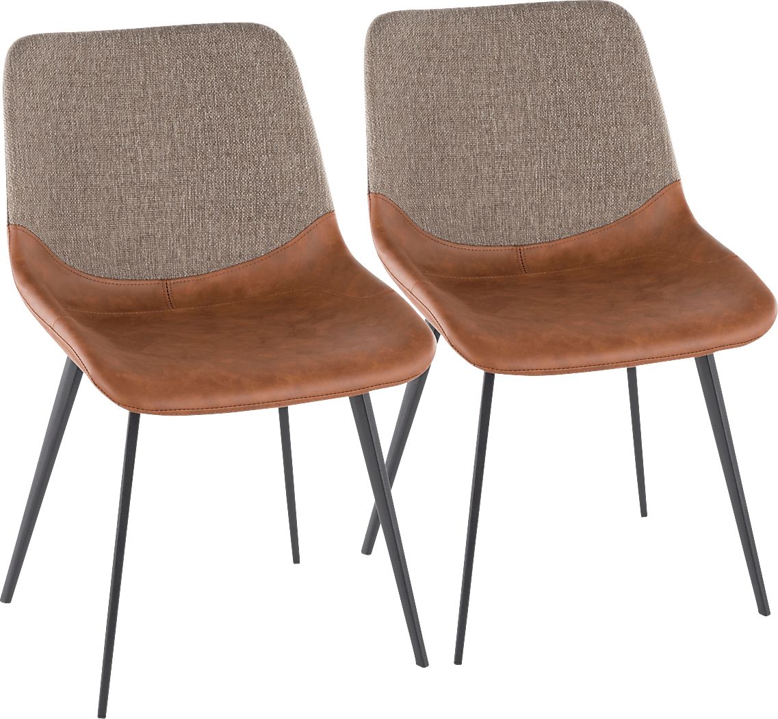 Myerston Brown Dining Chair, Set of 2
