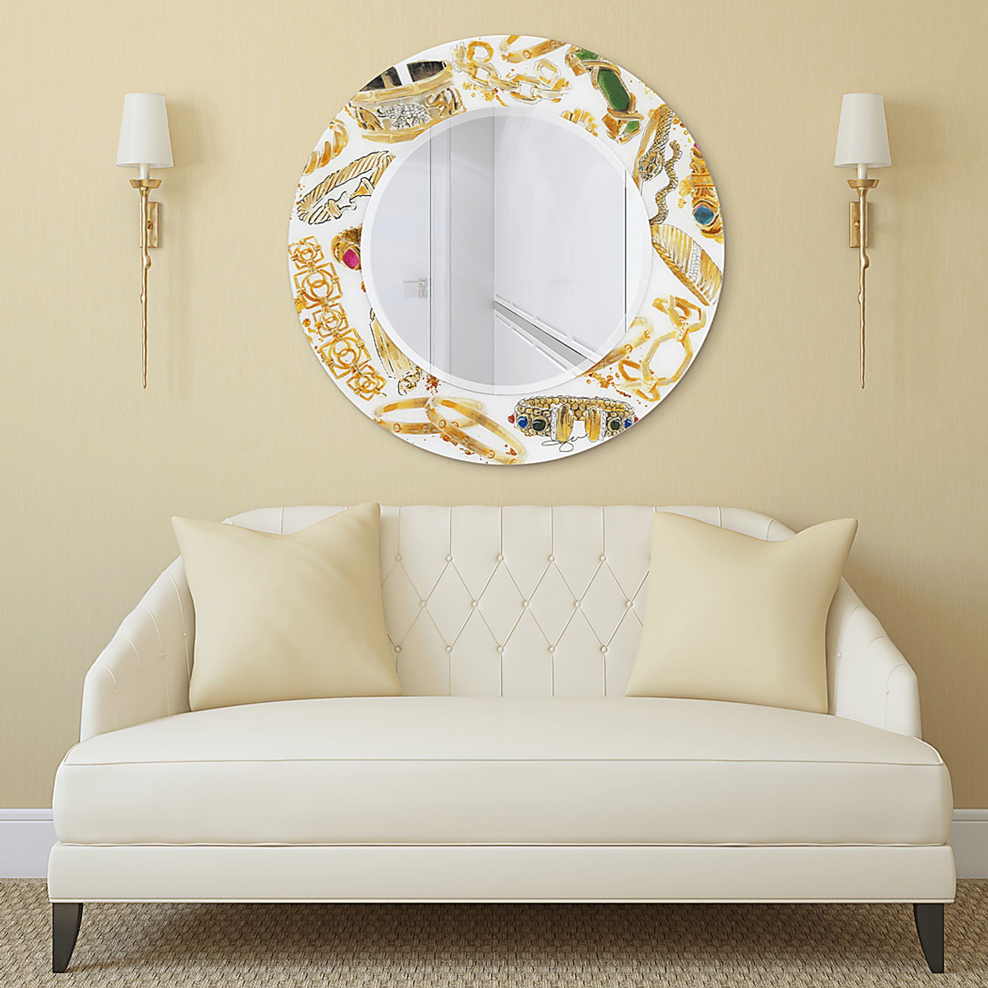 Myla Gold Mirror - Image 3