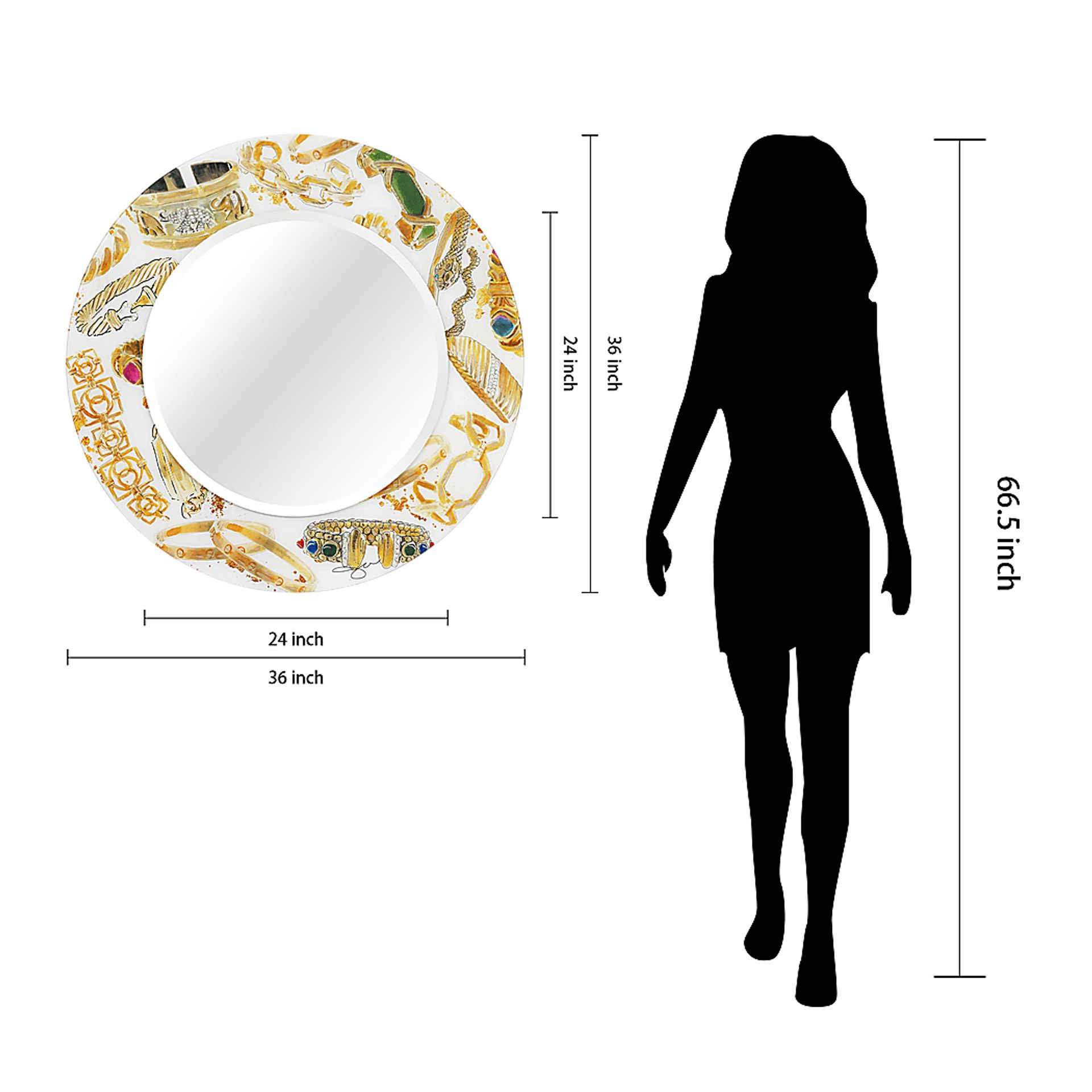 Myla Gold Mirror - Image 8
