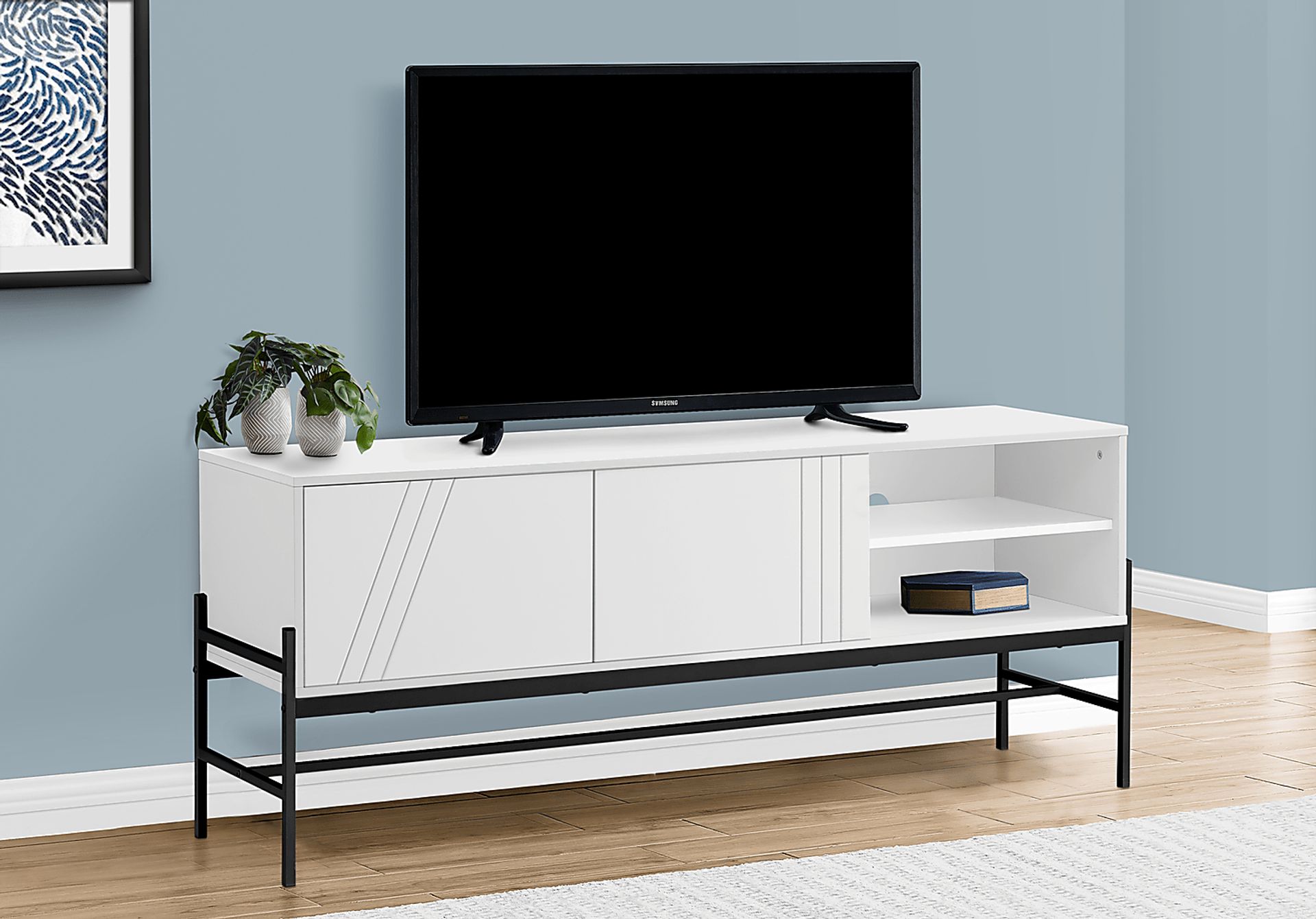 Myleen White 59 in. Console - Image 2