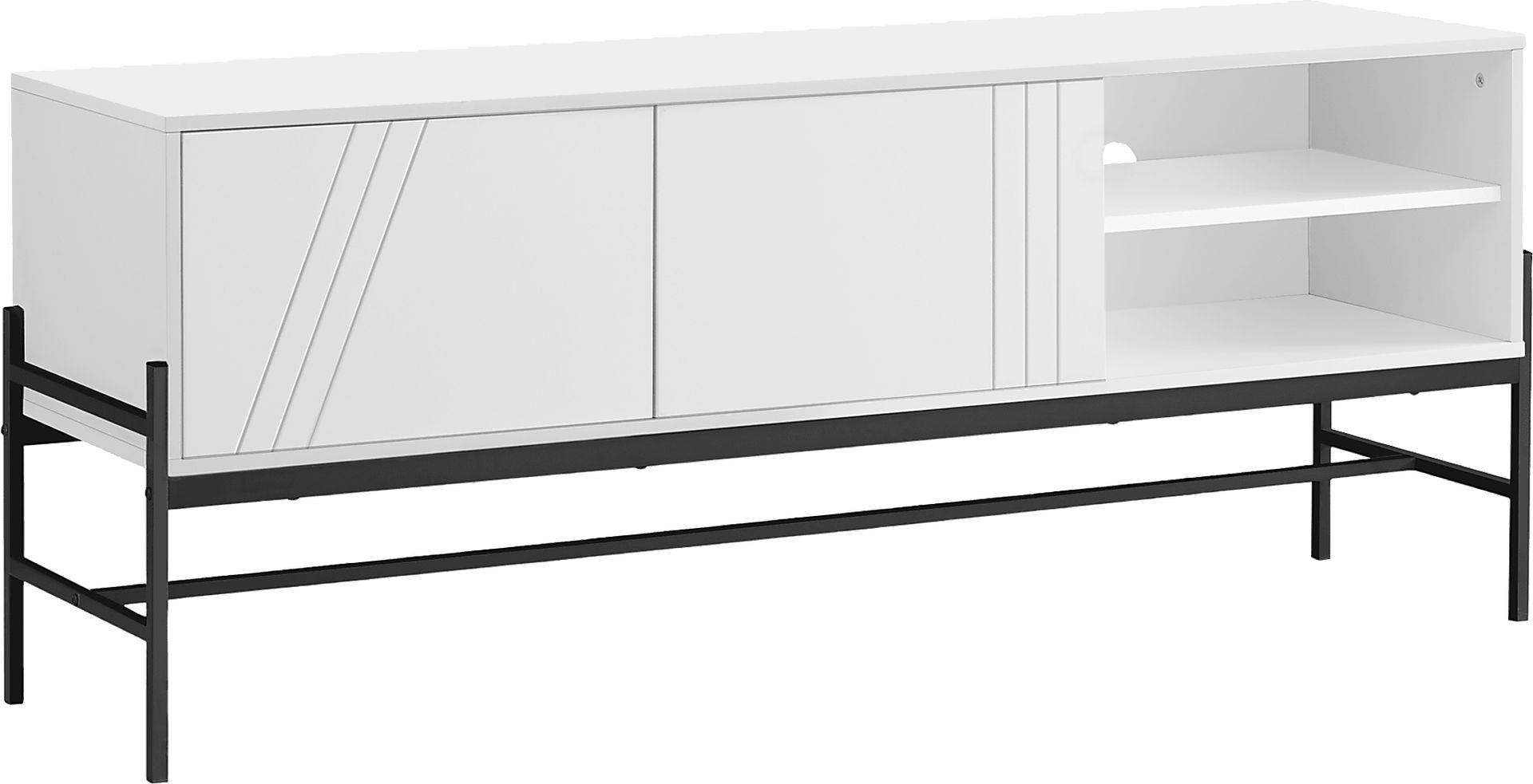 Myleen White 59 in. Console - Image 1