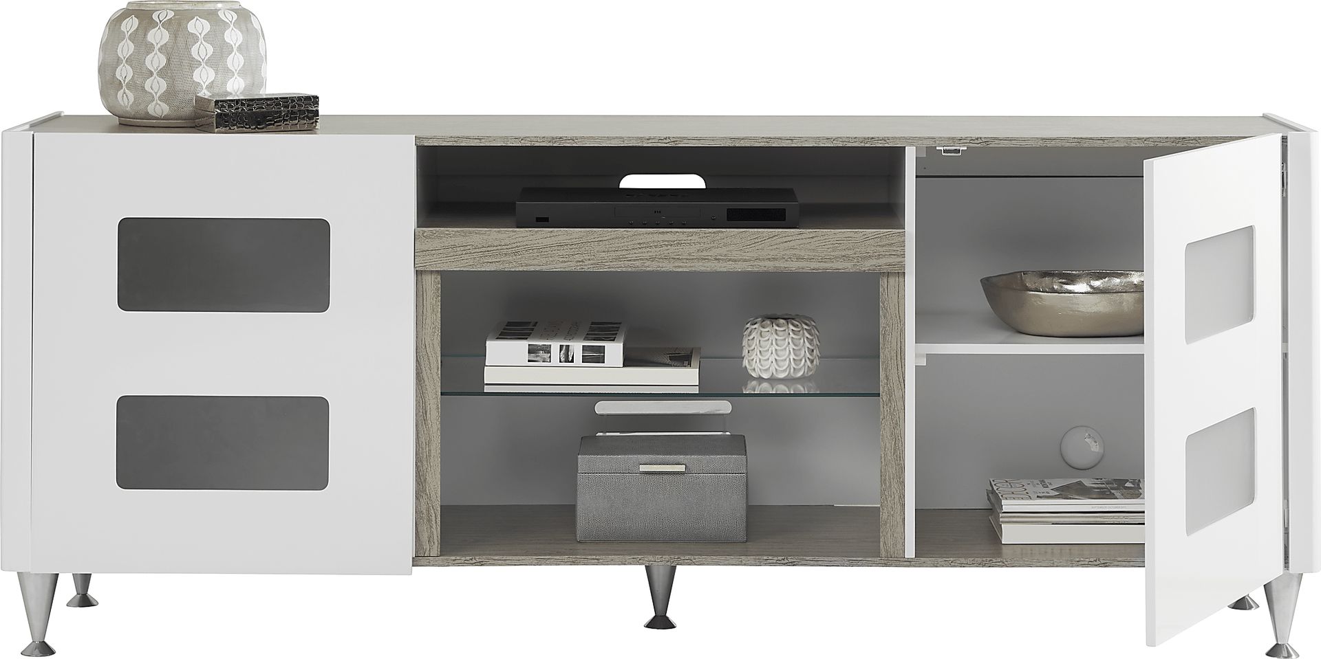 Mylo White 80 in. Console - Image 2
