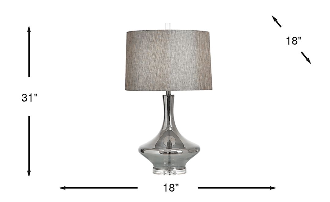 Mynor Peak Smoke Table Lamp