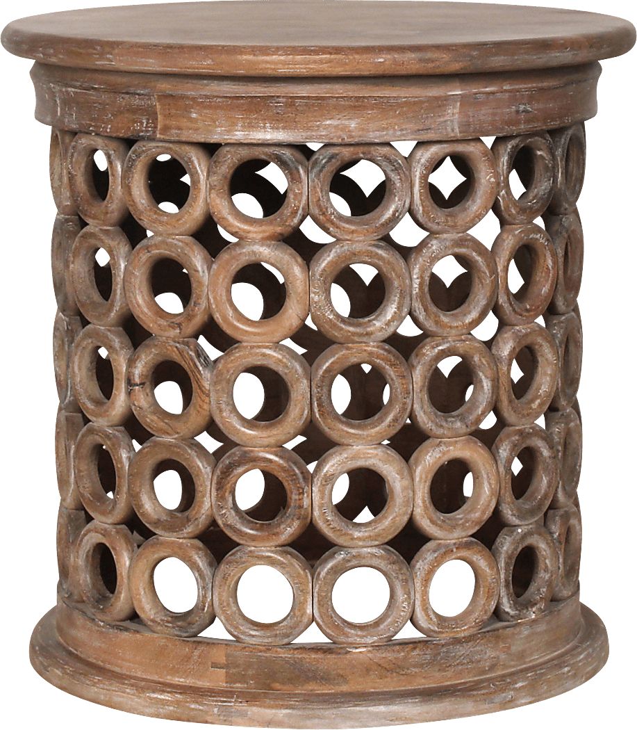 Myres Brown Accent Table