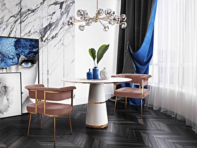 Myriah Mauve Arm Chair - Thumbnail - Image 9