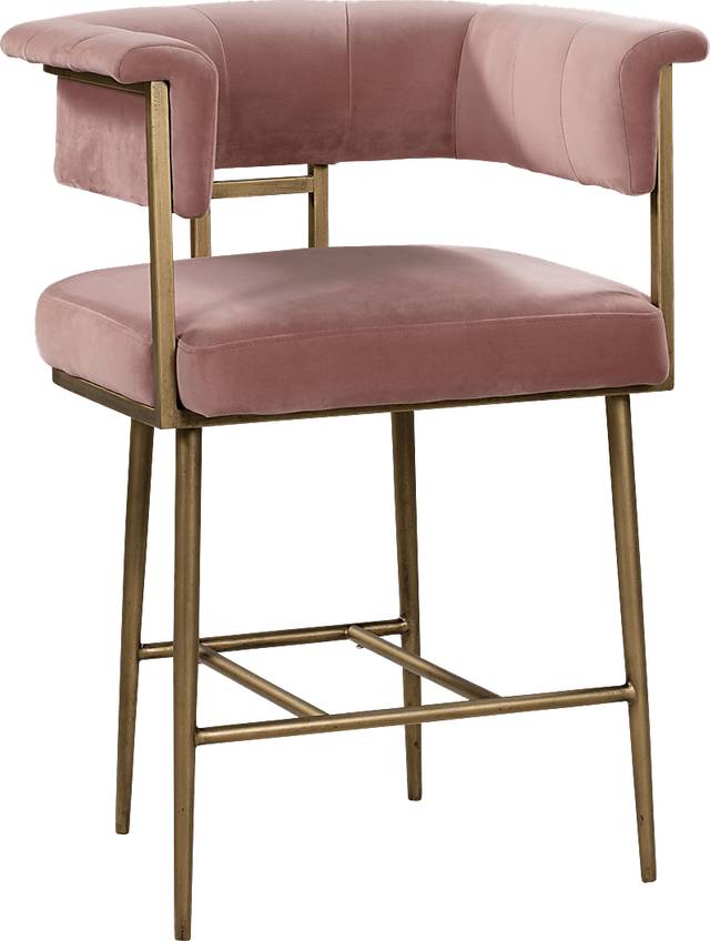 Myriah Mauve Counter Height Stool - Thumbnail - Image 1