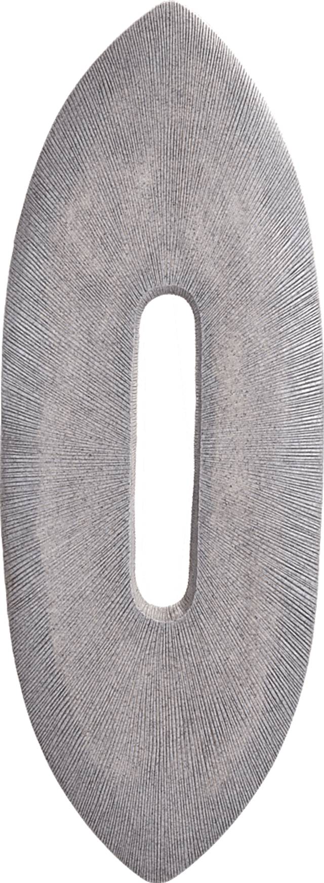Myristica Gray Outdoor Oval Plaque - Thumbnail - Image 2
