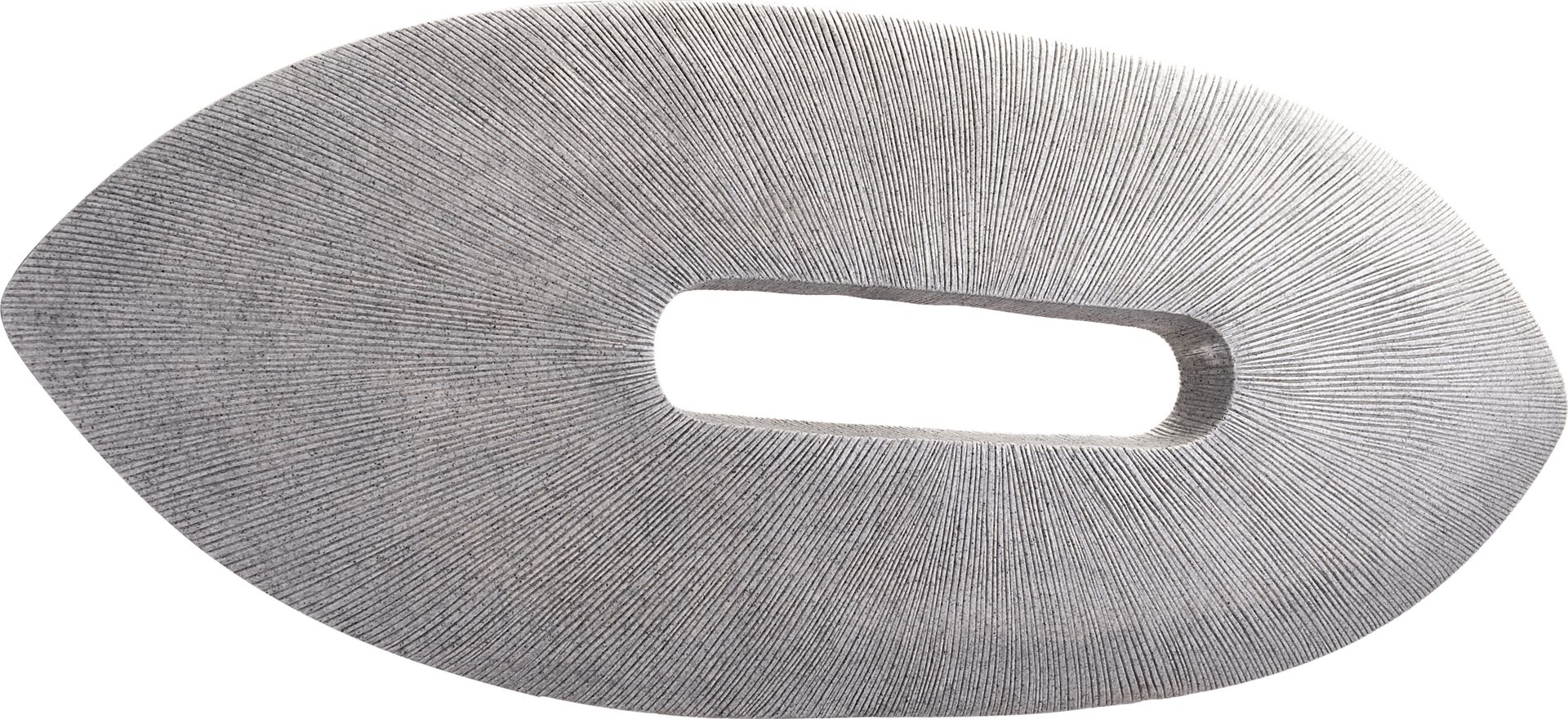 Myristica Gray Outdoor Oval Plaque - Image 3