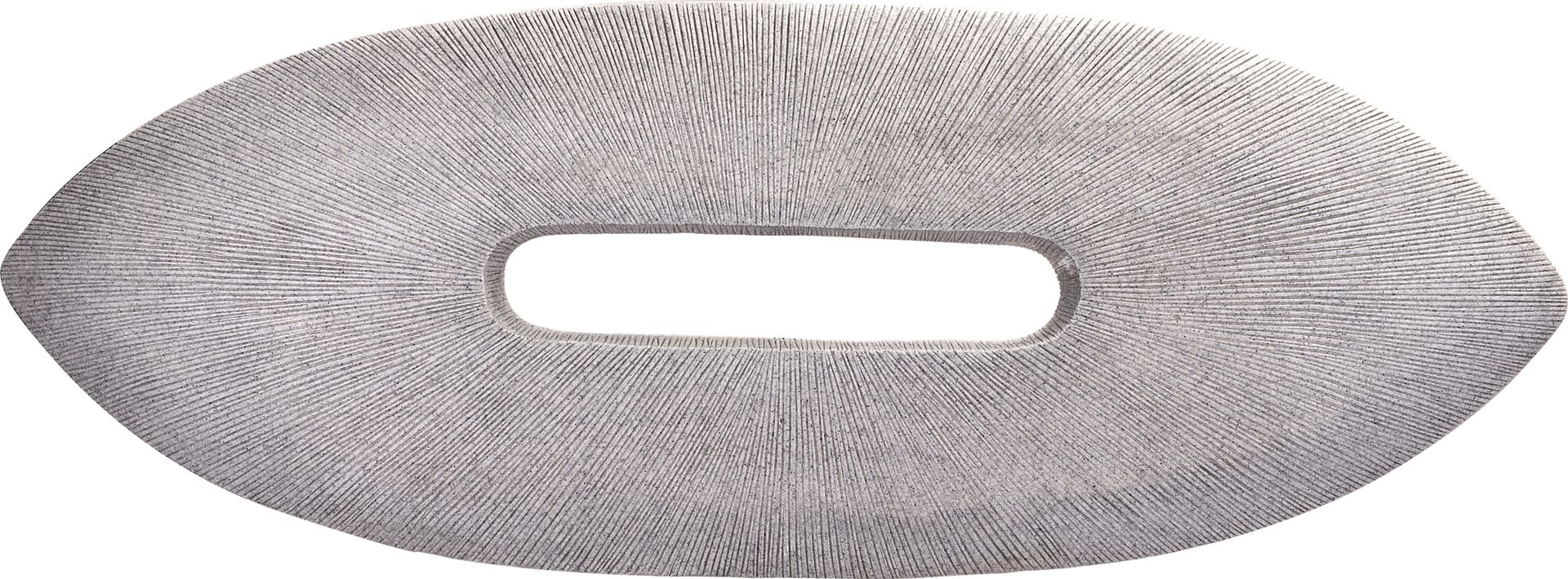 Myristica Gray Outdoor Oval Plaque - Image 4