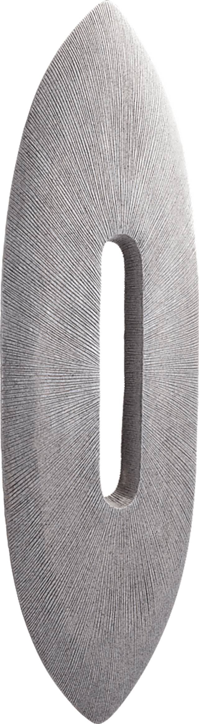 Myristica Gray Outdoor Oval Plaque - Thumbnail - Image 1