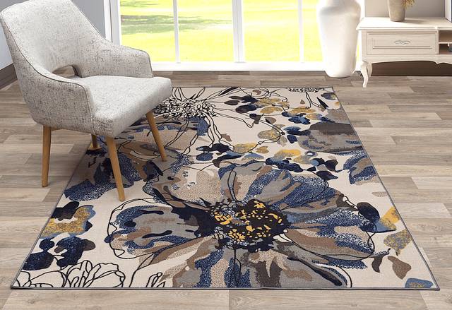 Nadelyn Cream 5'3 x 7'3 Rug - Thumbnail - Image 3