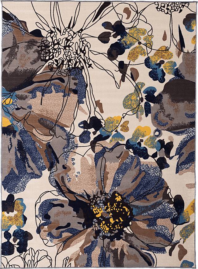 Nadelyn Cream 5'3 x 7'3 Rug - Thumbnail - Image 1