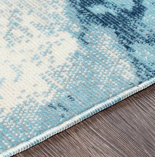 Nadiah Navy 6'11 x 9' Rug - Thumbnail - Image 3