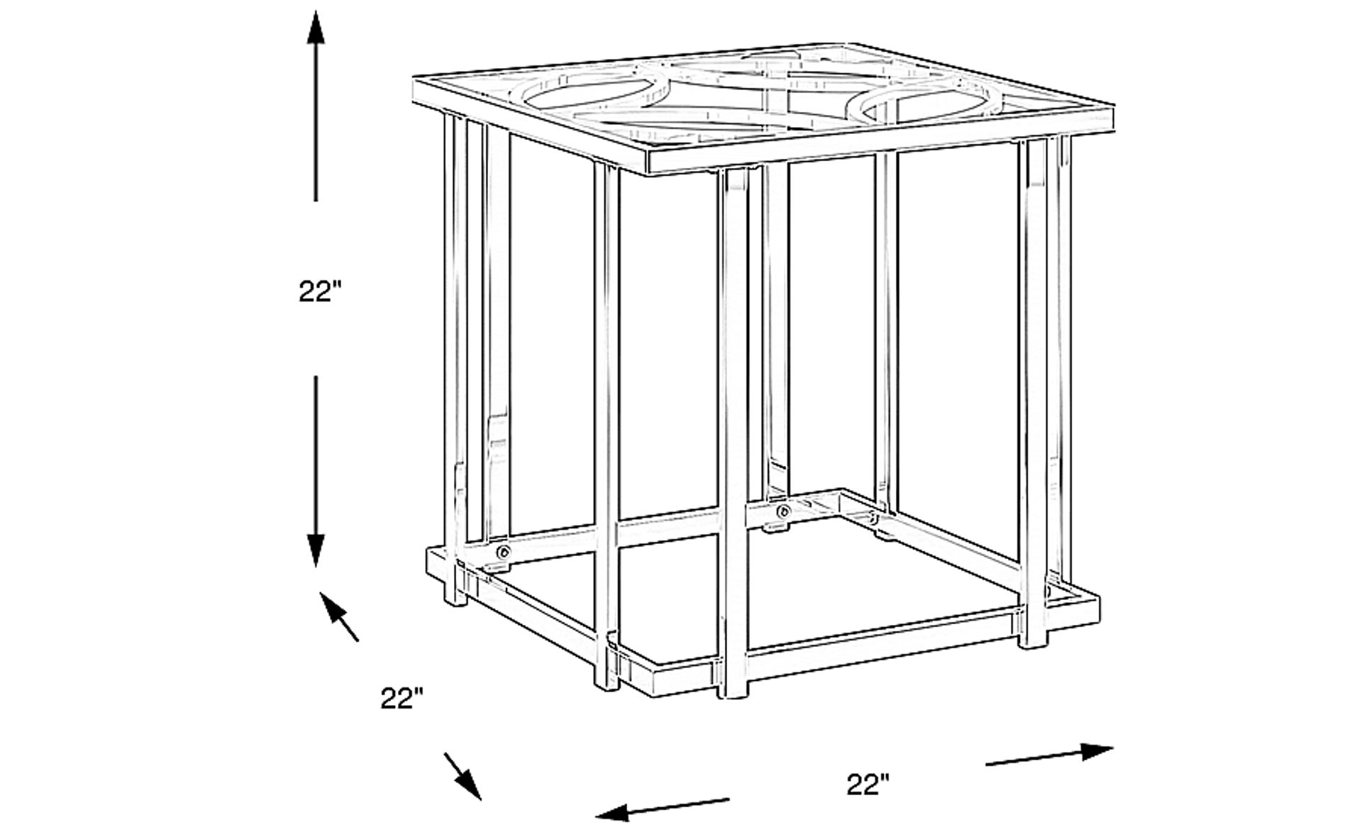 Dimension Image. Please refer to the Dimension Tab on this page for dimension details.