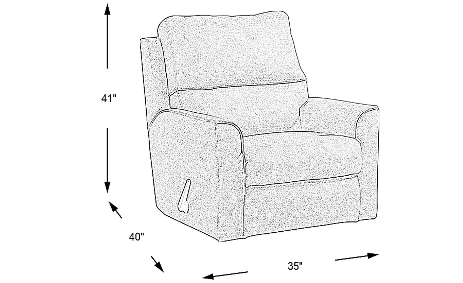 Dimension Image. Please refer to the Dimension Tab on this page for dimension details.