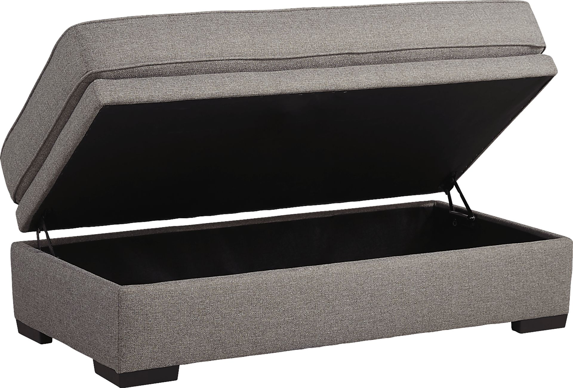 Nadler 3 Pc Gray Chenille Fabric Living Room Set With Sectional