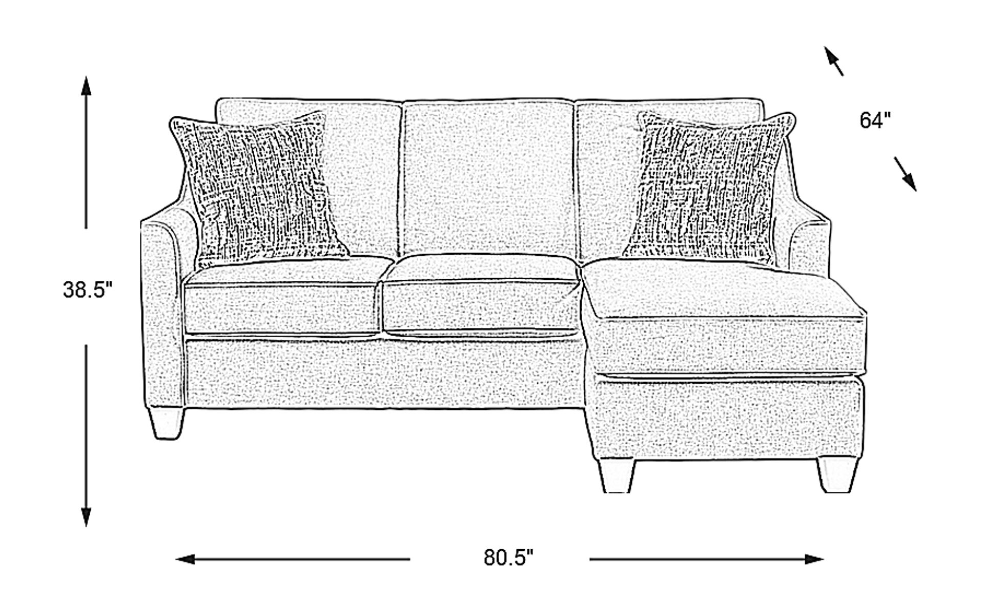 Dimension Image. Please refer to the Dimension Tab on this page for dimension details.