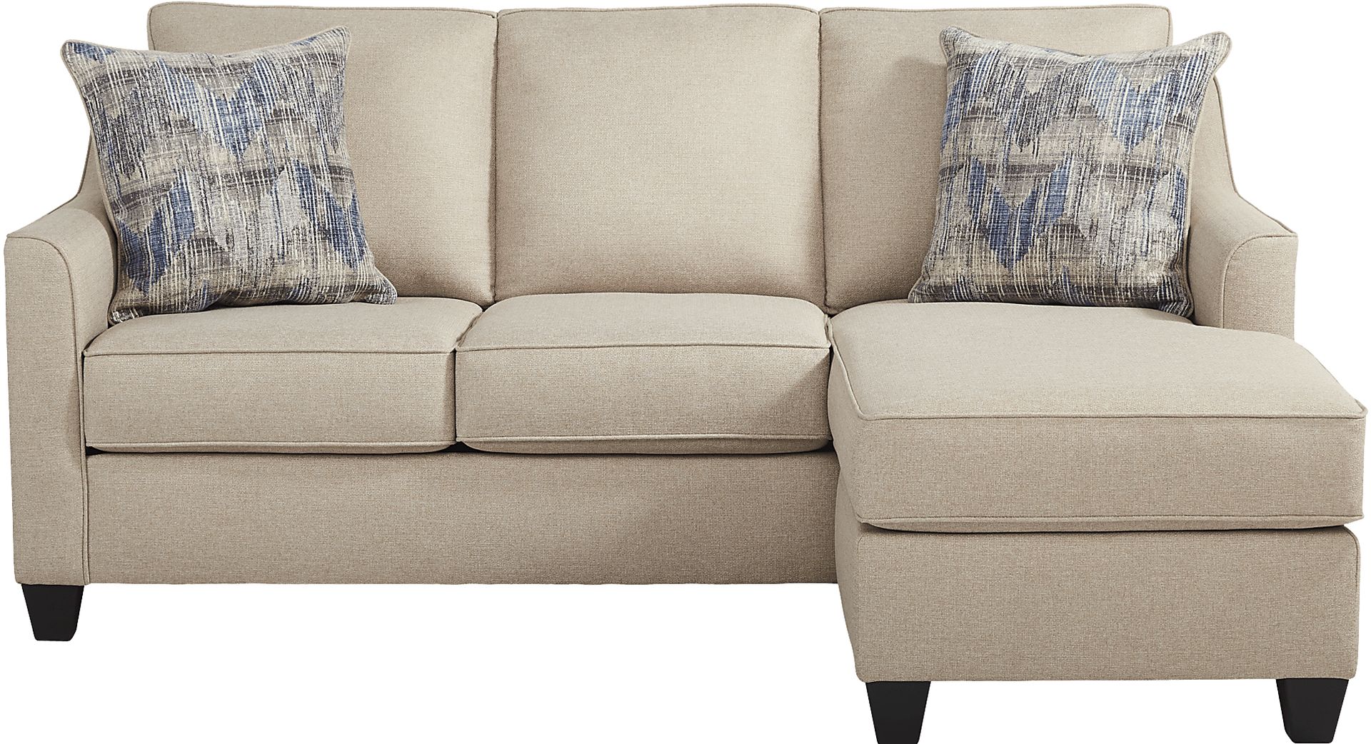 Nadler Khaki Sofa Chaise - Image 1