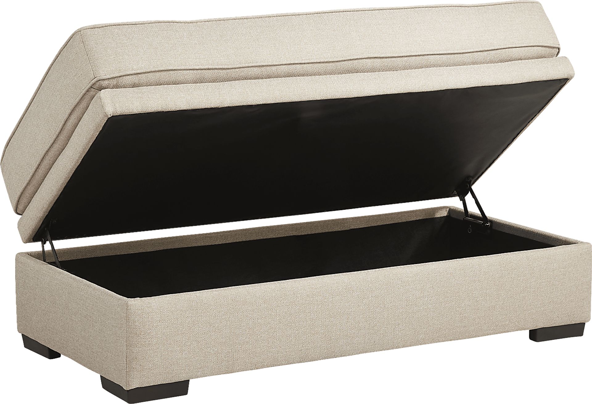 Nadler Khaki Storage Cocktail Ottoman - Image 3