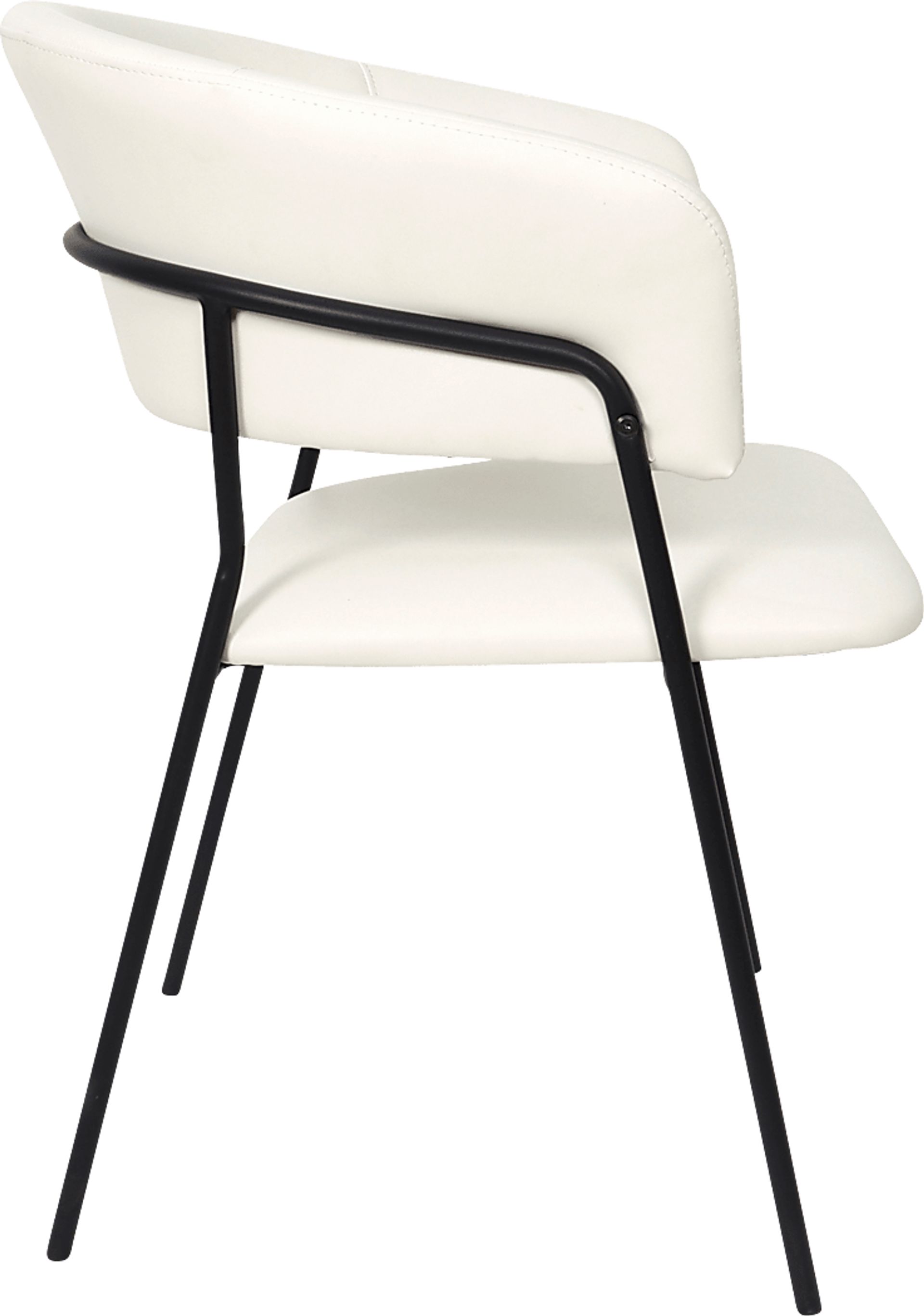 Nadol White Armchair, Set of 4 - Image 3