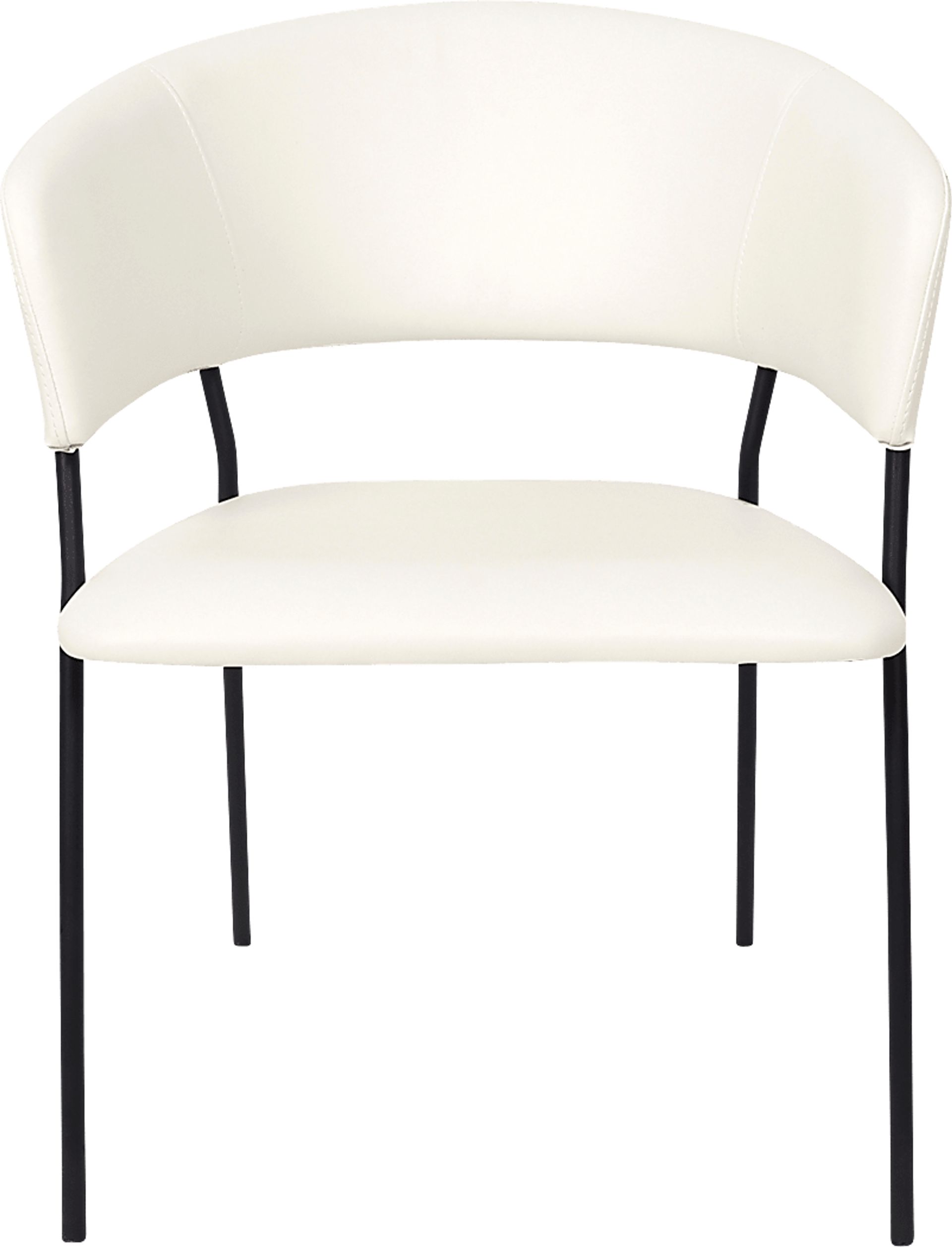 Nadol White Armchair, Set of 4 - Image 4