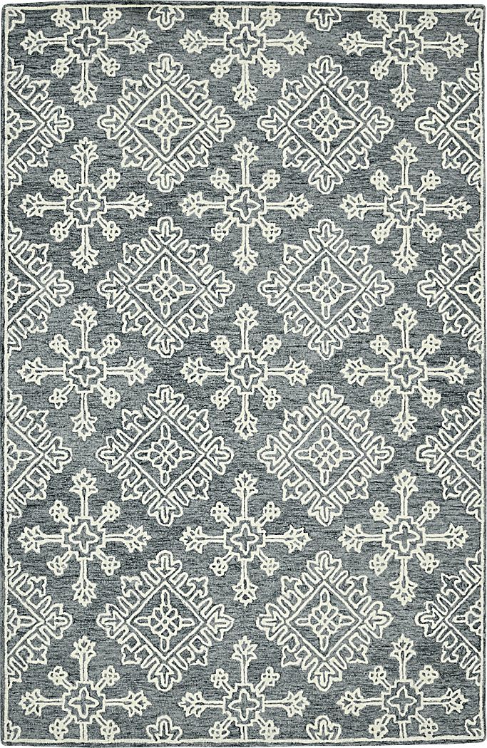 Nadra Charcoal 5' x 7'6 Rug