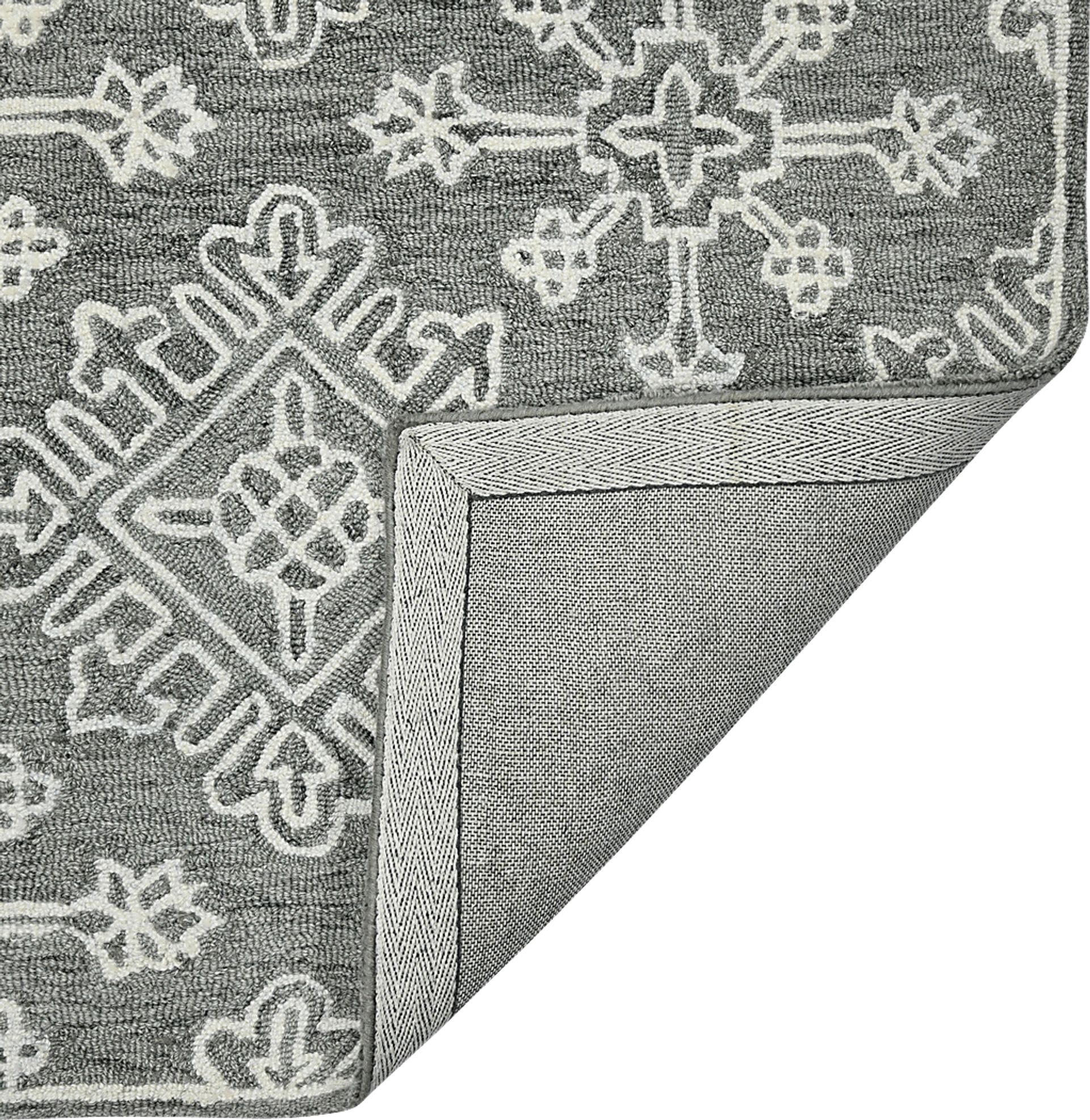 Nadra Gray 7'6 x 9'6 Rug - Image 8