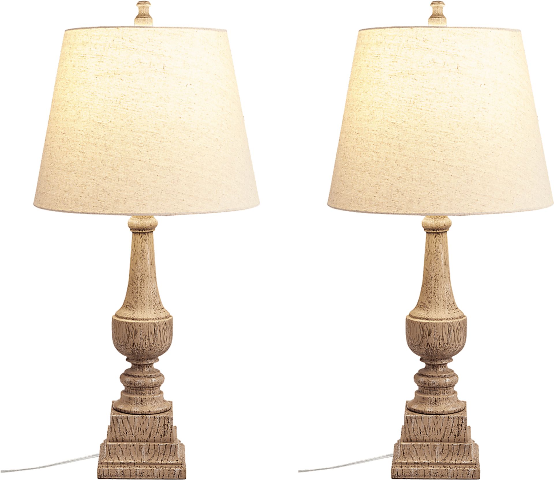 Nafa Cave Gray Lamp, Set of 2 - Image 3