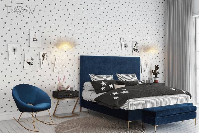 Nagel Navy Rocker Chair - Thumbnail - Image 6