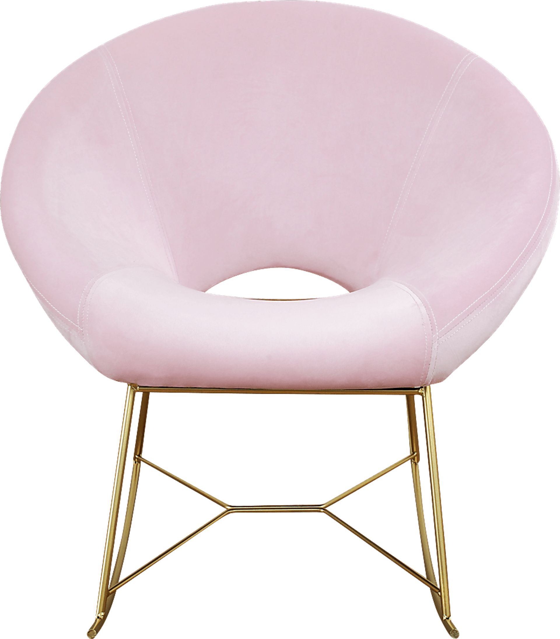 Nagel Pink Rocker Chair - Image 2