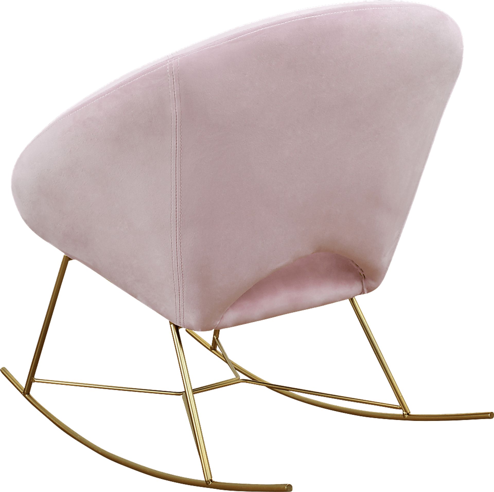 Nagel Pink Rocker Chair - Image 3