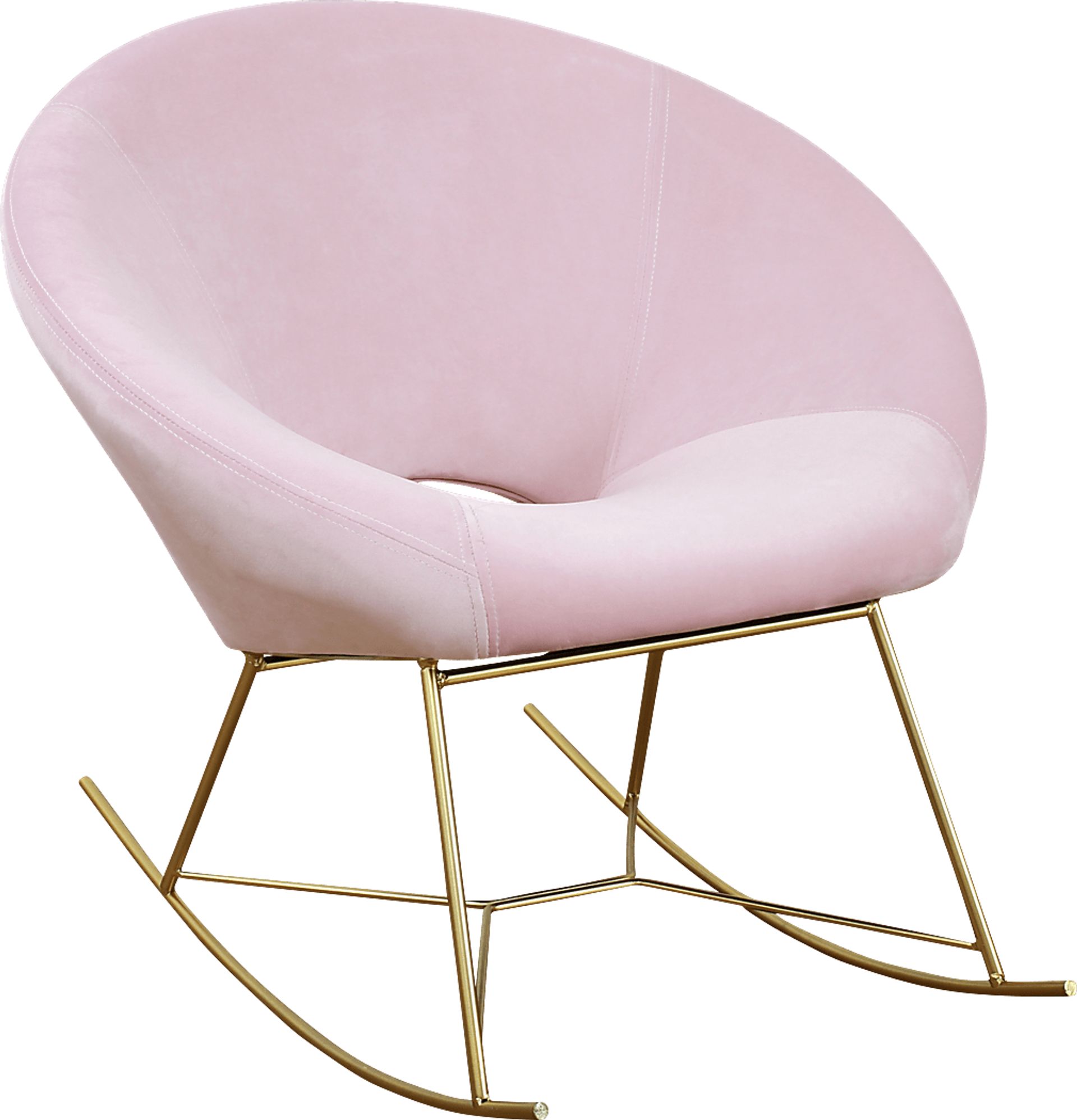 Nagel Pink Rocker Chair - Image 1