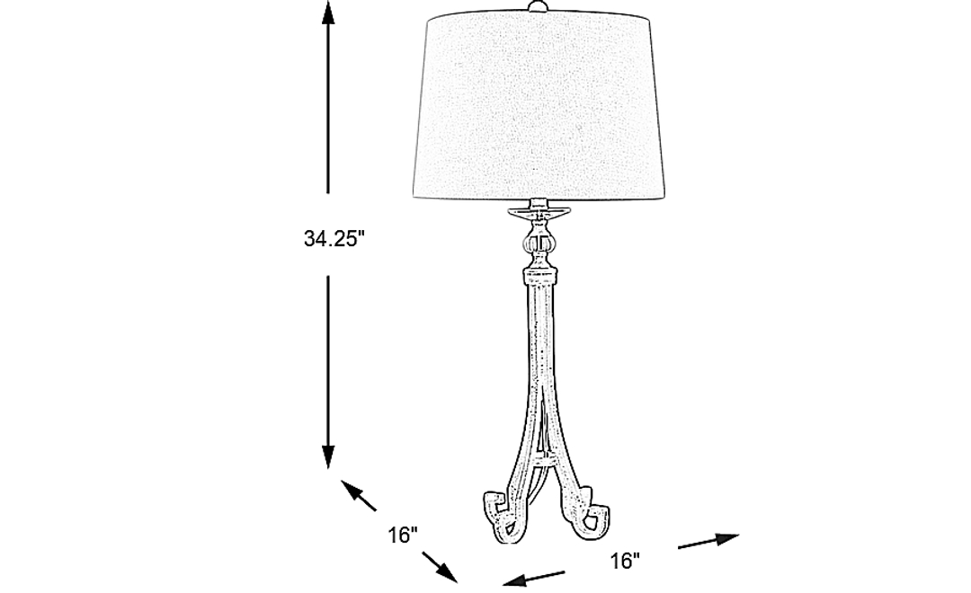 Nagle Sea Black Lamp