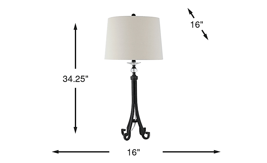 Nagle Sea Black Lamp