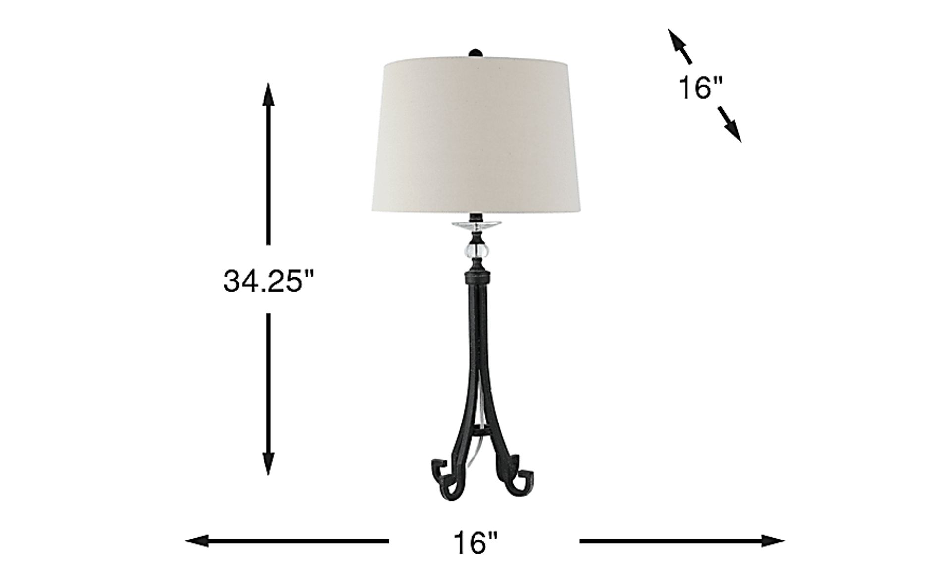 Dimension Image. Please refer to the Dimension Tab on this page for dimension details.