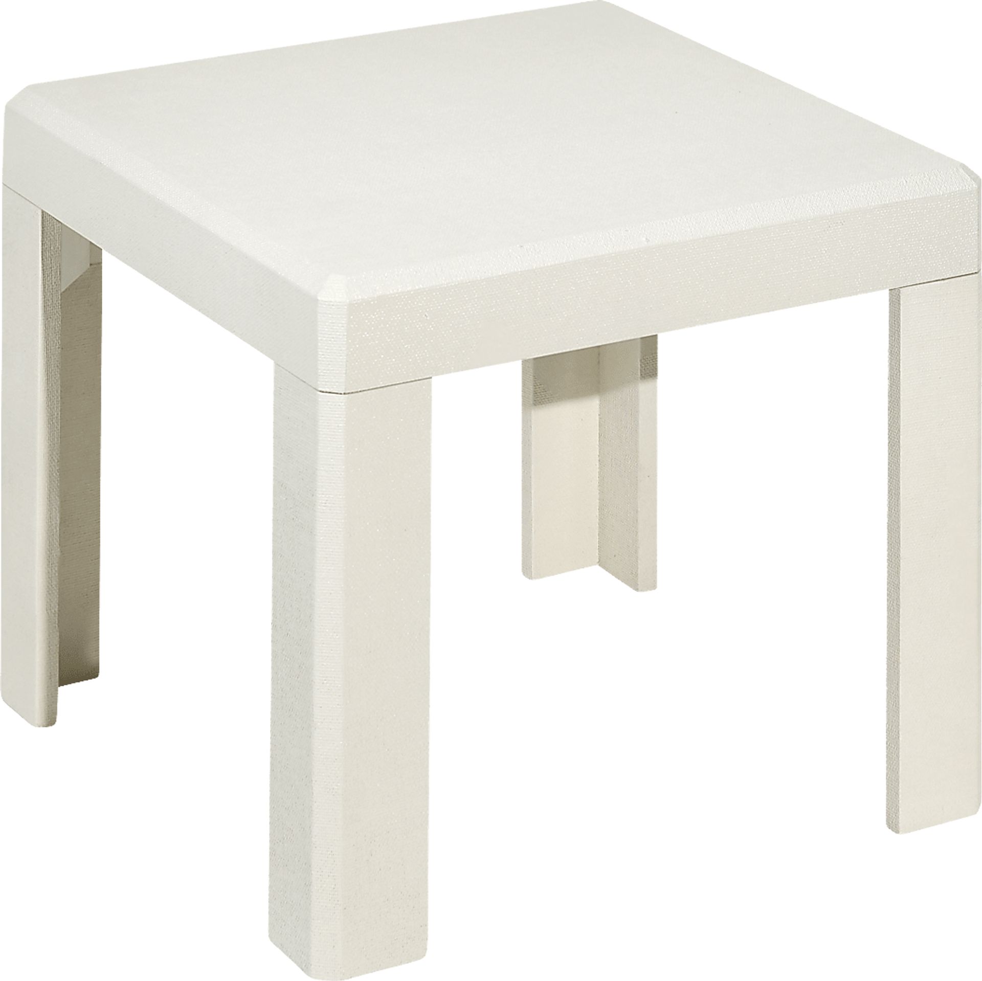 Nahaz White End Table - Image 1