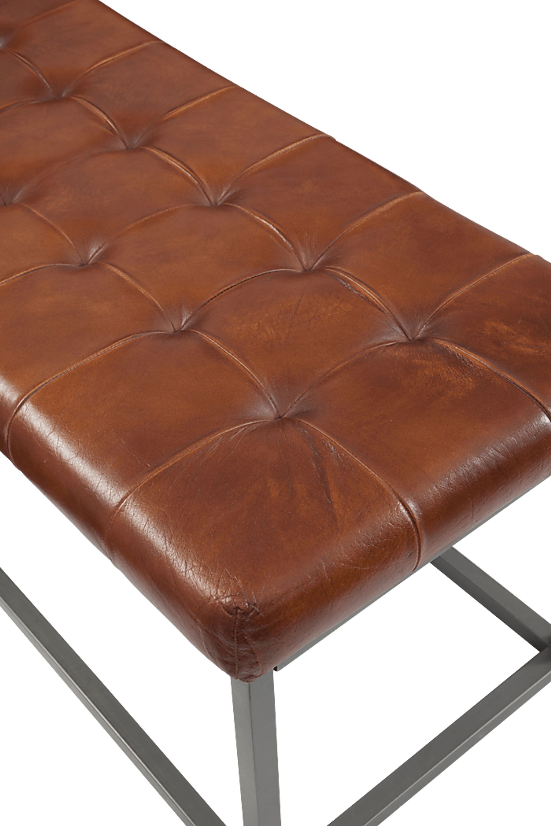 Nahida Brown Accent Bench - Image 4
