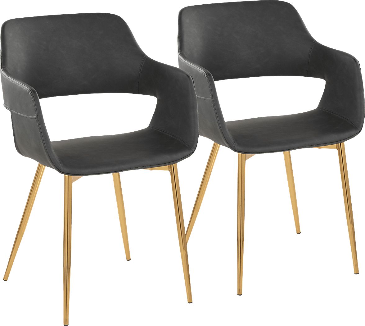 Naibor I Gray Arm Chair, Set of 2