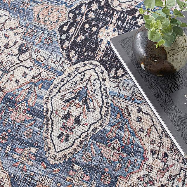 Naicia Blue 9'2 x 12' Rug - Thumbnail - Image 5